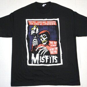 Misfits T-Shirt Psycho Fiend Skull Horror Punk Rock Band Graphic Retro 86